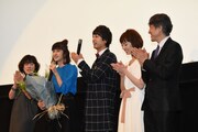 “仮面ライダー電王 10周年”×“新宿バルト9 10周年”「劇場版 仮面ライダー電王 俺、誕生！」トークショー付き特別上映会の様子。