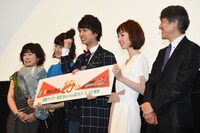 “仮面ライダー電王 10周年”×“新宿バルト9 10周年”「劇場版 仮面ライダー電王 俺、誕生！」トークショー付き特別上映会の様子。