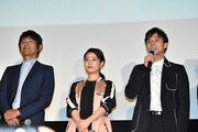 左から江口洋介、高畑充希、満島真之介。