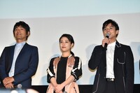 左から江口洋介、高畑充希、満島真之介。