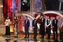 「第40回日本アカデミー賞」音楽賞受賞者。左からコトリンゴ、鷺巣詩郎、佐藤直紀、村松崇継、RADWIMPS。