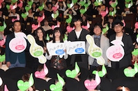 映画「ハルチカ」初日舞台挨拶の様子。