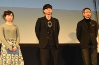 インターナショナル・ショートフィルム・コンペティション審査員。左から武田梨奈、松永大司、八代健志。