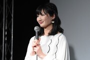 「ドラゴンガールズ」舞台挨拶での武田梨奈。
