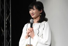 「ドラゴンガールズ」舞台挨拶での武田梨奈。