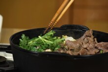 新井浩文が作ったすき焼き。