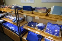 「君の名は。」展グッズ売り場の様子。