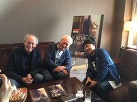 左からリュック・ダルデンヌ、ジャン＝ピエール・ダルデンヌ、井上剛。