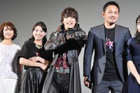 「スレイブメン」初日舞台挨拶の様子。