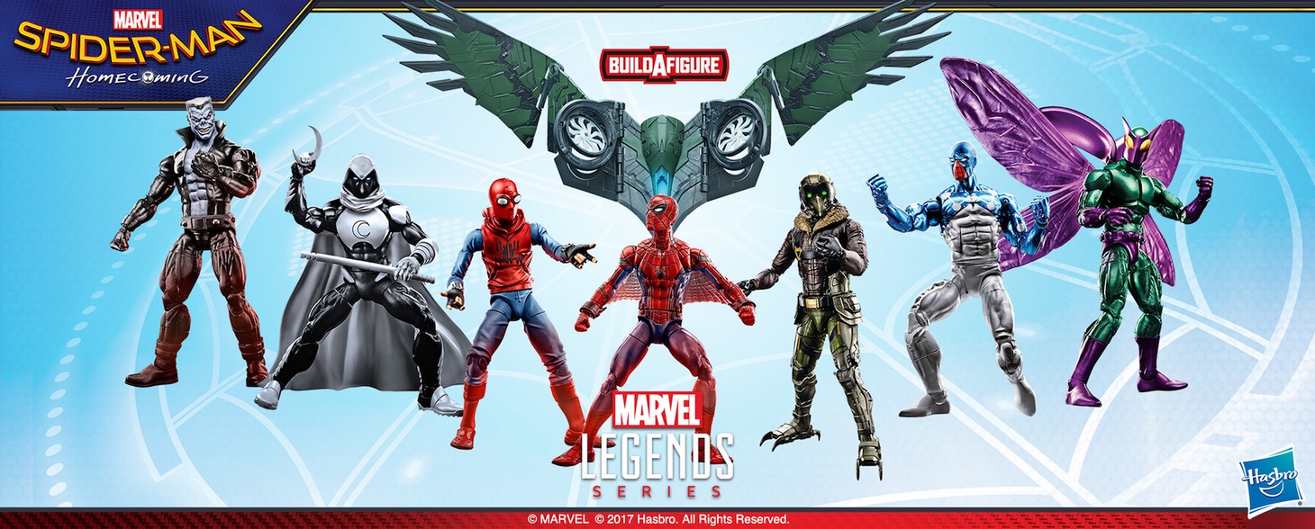 【ハズブロ アクションフィギュア】6インチ「レジェンド」スパイダーマン シリーズ6.0（7体セット 2万7300円）
