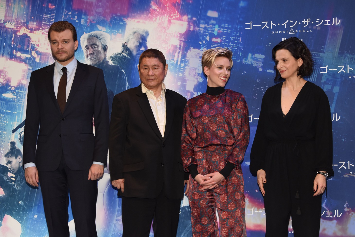 「ゴースト・イン・ザ・シェル」来日記者会見の様子。