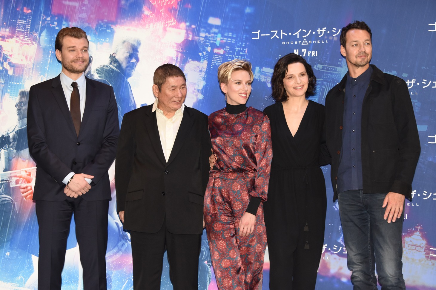 「ゴースト・イン・ザ・シェル」来日記者会見の様子。