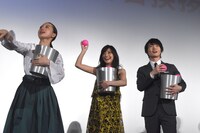 「3月のライオン」前編 初日舞台挨拶の様子。