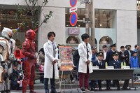 「四谷消防署 安全安心フェア」オープニングイベントの様子。