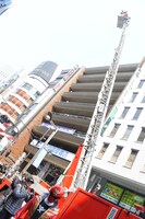 「四谷消防署 安全安心フェア」の様子。