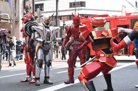 「四谷消防署 安全安心フェア」の様子。