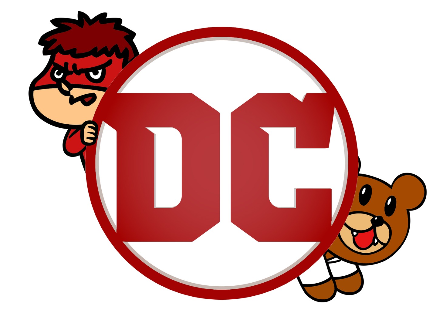 DCエンタテインメントと「鷹の爪」のコラボレーションロゴ。