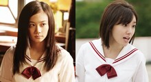 「暗黒女子」より、清水富美加演じる澄川小百合（左）、飯豊まりえ演じる白石いつみ（右）。
