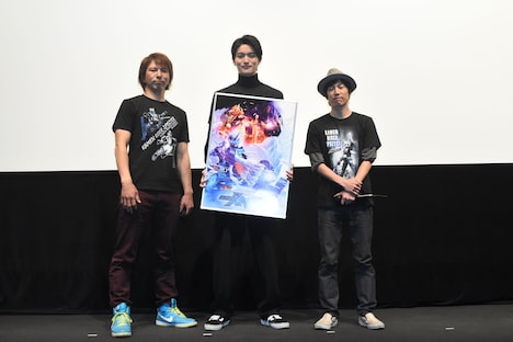 左から渡辺淳、山本涼介、上堀内佳寿也。