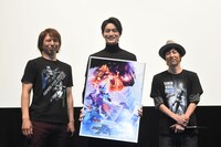 左から渡辺淳、山本涼介、上堀内佳寿也。