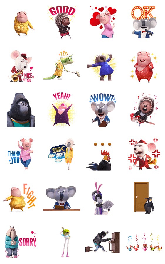 「SING／シング」LINEスタンプ