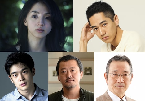 上段左から満島ひかり、永山絢斗。下段左から井之脇海、川瀬陽太、津嘉山正種。