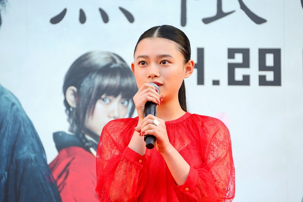 「無限の住人」京都プレミアイベントに出席した杉咲花。