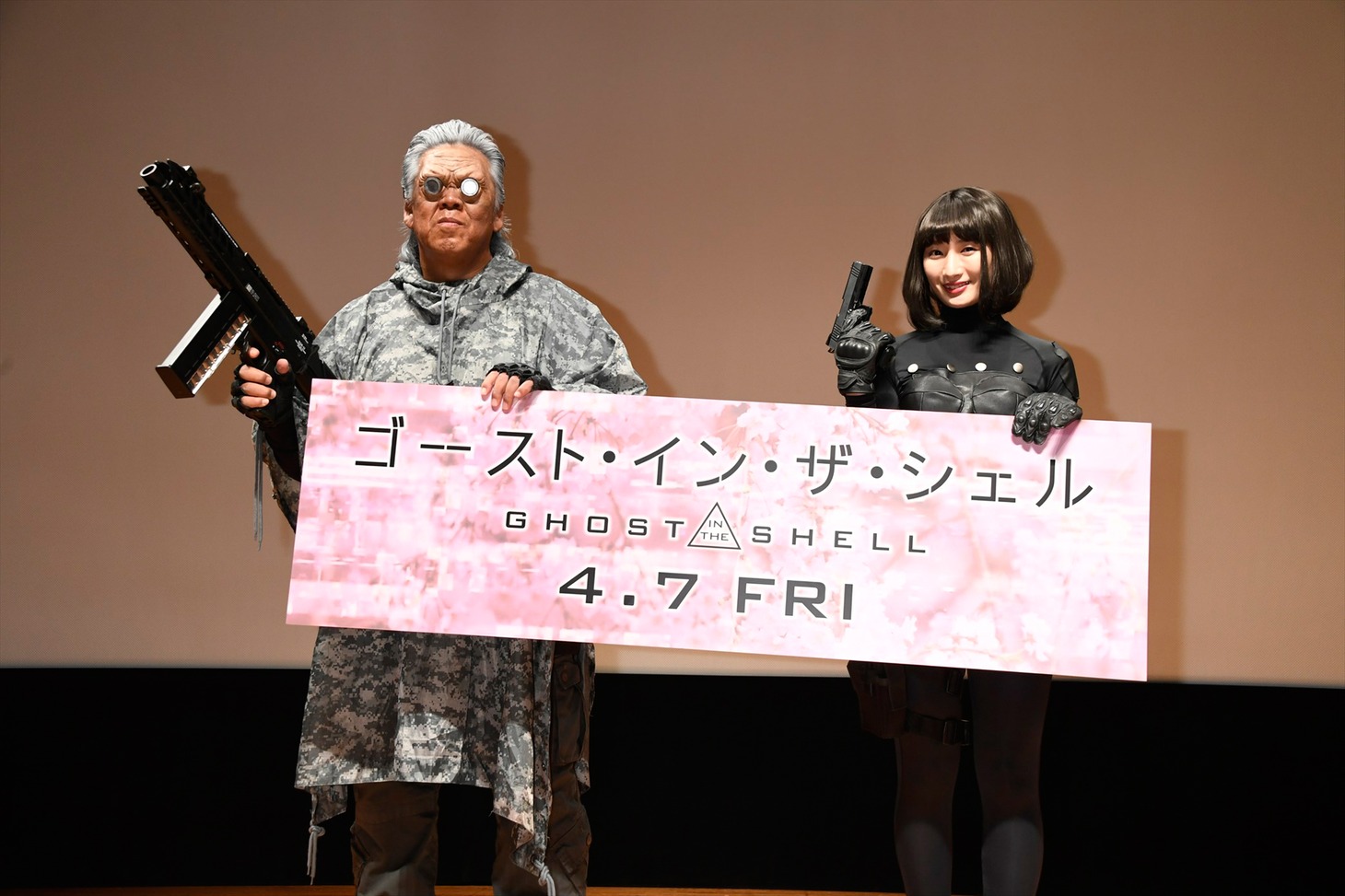「ゴースト・イン・ザ・シェル」顔面ハッキングイベントの様子。