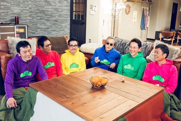 「バイプレイヤーズ～もしも6人の名脇役がシェアハウスで暮らしたら～」×「おそ松さん」エイプリールフール企画の新写真。