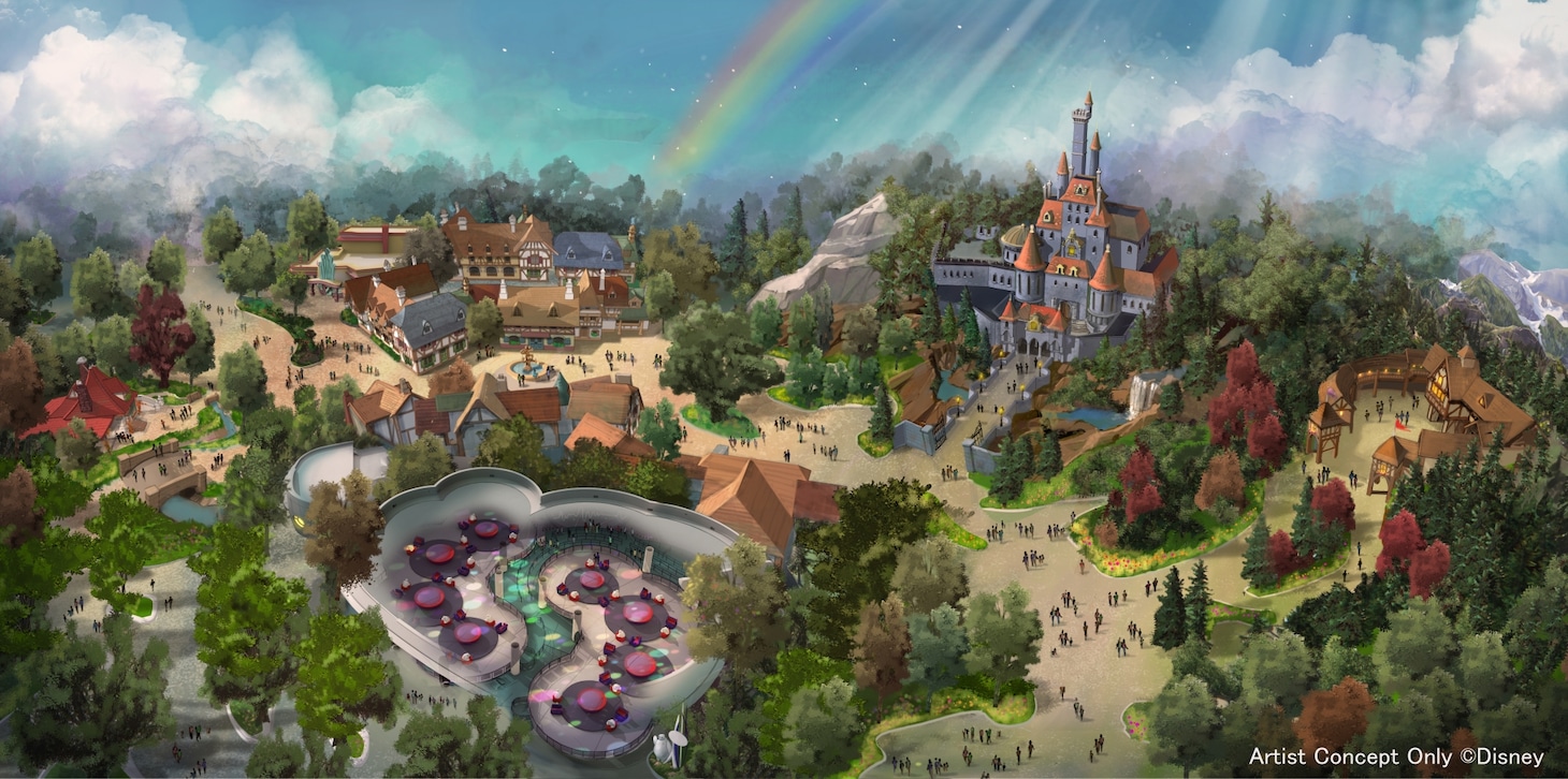 東京ディズニーランド大規模開発の全景のイメージ図。