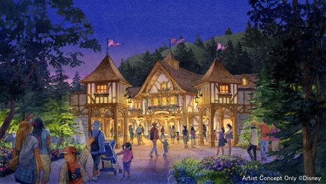 「ファンタジーランド・フォレストシアター」の外観イメージ図。