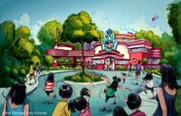 「ミニーマウスの新キャラクターグリーティング施設（名称未定）」のイメージ図。