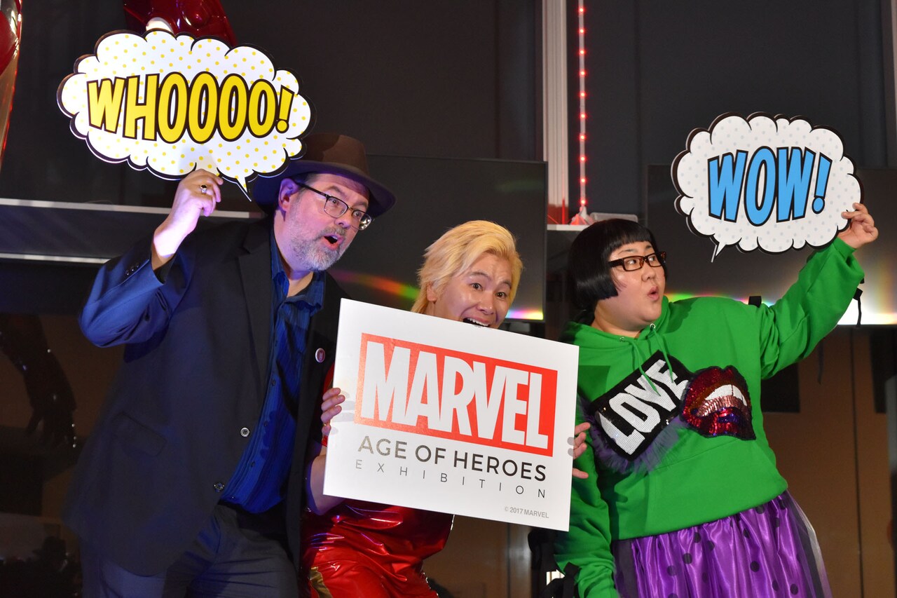 メイプル超合金「マーベル展」をPR、カズレーザーがオーマイガー！