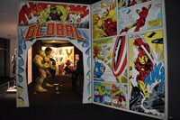 「マーベル展 時代が創造したヒーローの世界」展示一例