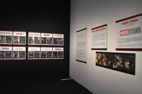 「マーベル展 時代が創造したヒーローの世界」展示一例