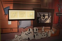 「ディズニー・アート展 いのちを吹き込む魔法」の様子。