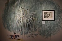 「ディズニー・アート展 いのちを吹き込む魔法」の様子。