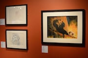 「ディズニー・アート展 いのちを吹き込む魔法」の様子。