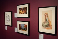 「ディズニー・アート展 いのちを吹き込む魔法」の様子。