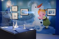 「ディズニー・アート展 いのちを吹き込む魔法」より「アナと雪の女王」のエリア。