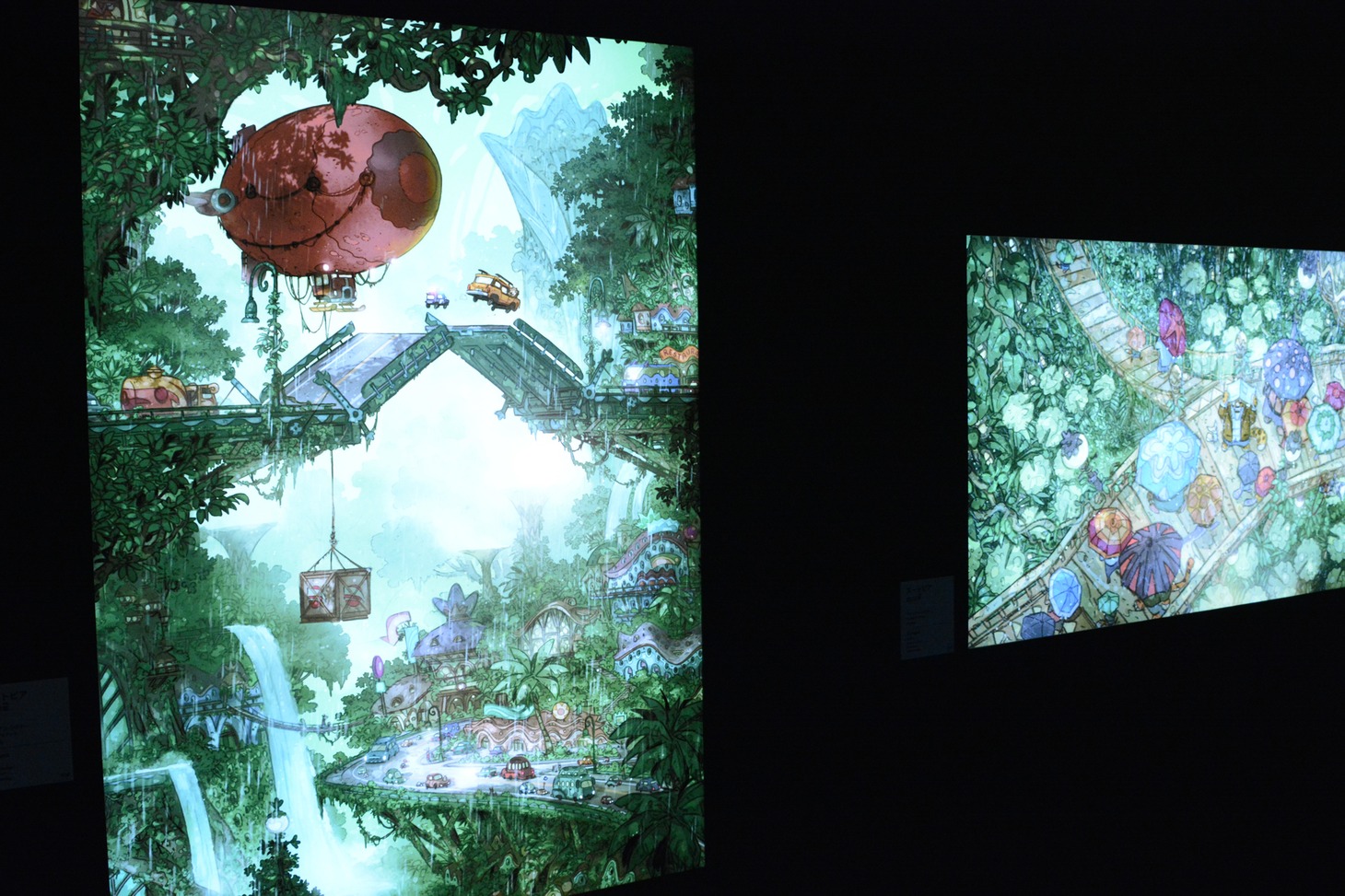 「ディズニー・アート展 いのちを吹き込む魔法」の様子。