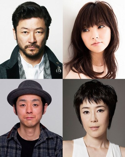 「幼な子われらに生まれ」のキャスト。上段左から浅野忠信、田中麗奈。下段左から宮藤官九郎、寺島しのぶ。