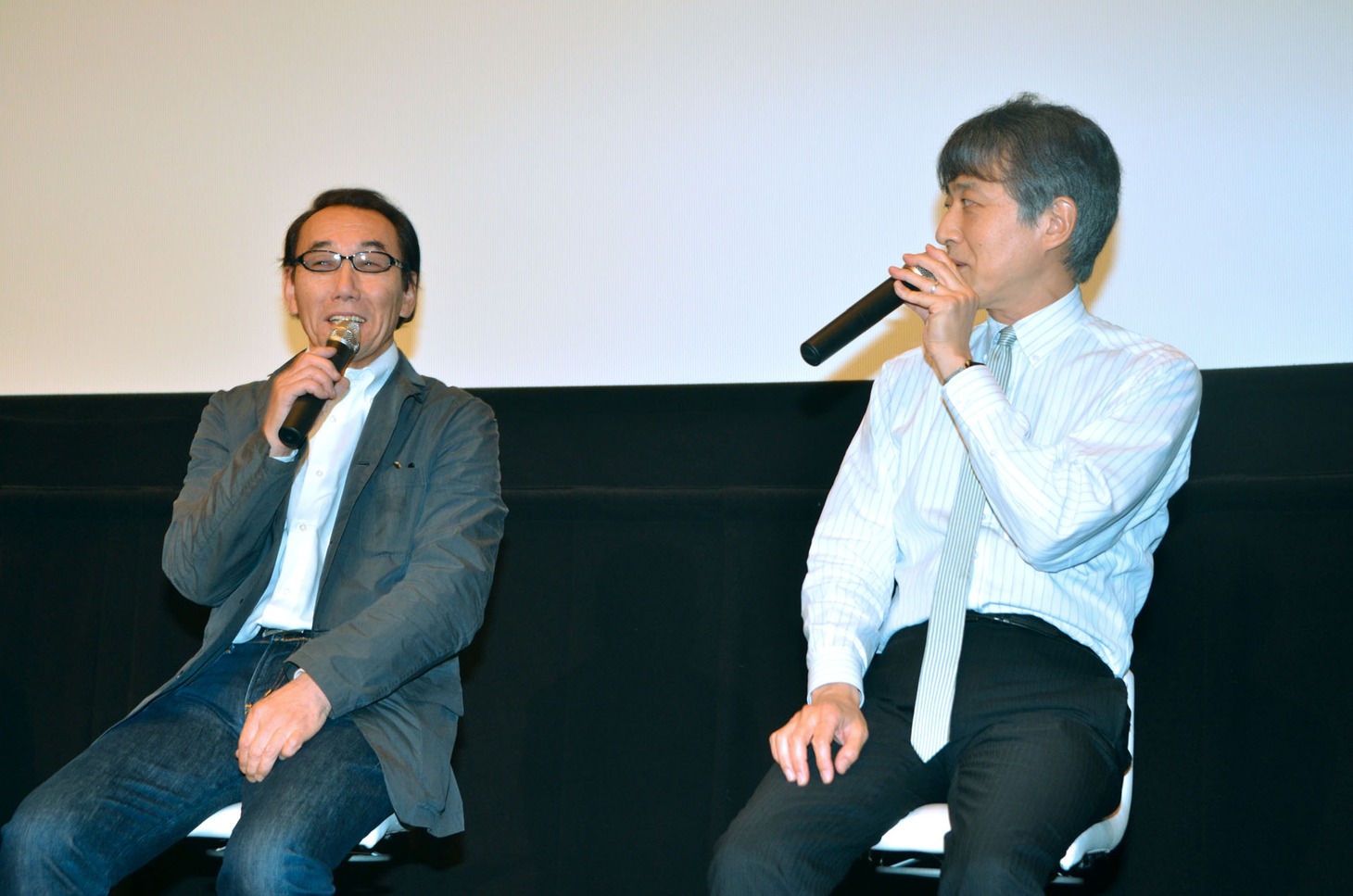 左から金田治、白倉伸一郎。