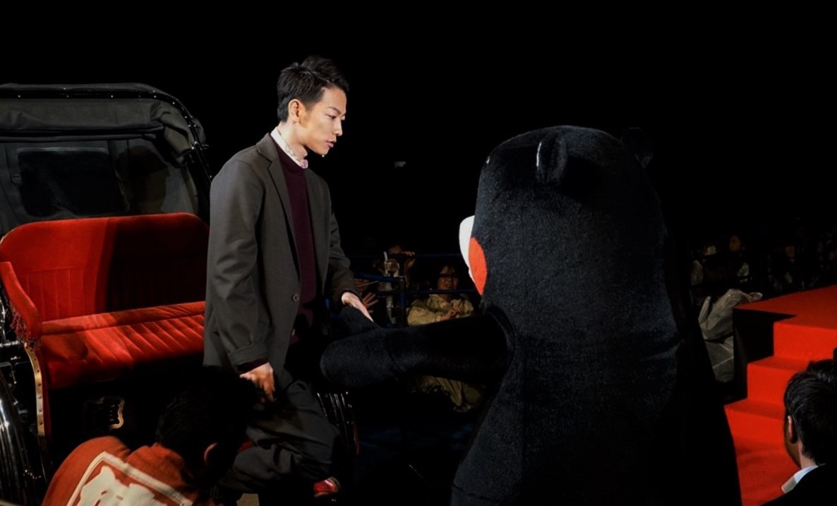 くまもと復興映画祭 Powered by 菊池映画祭オープニングイベントの様子。