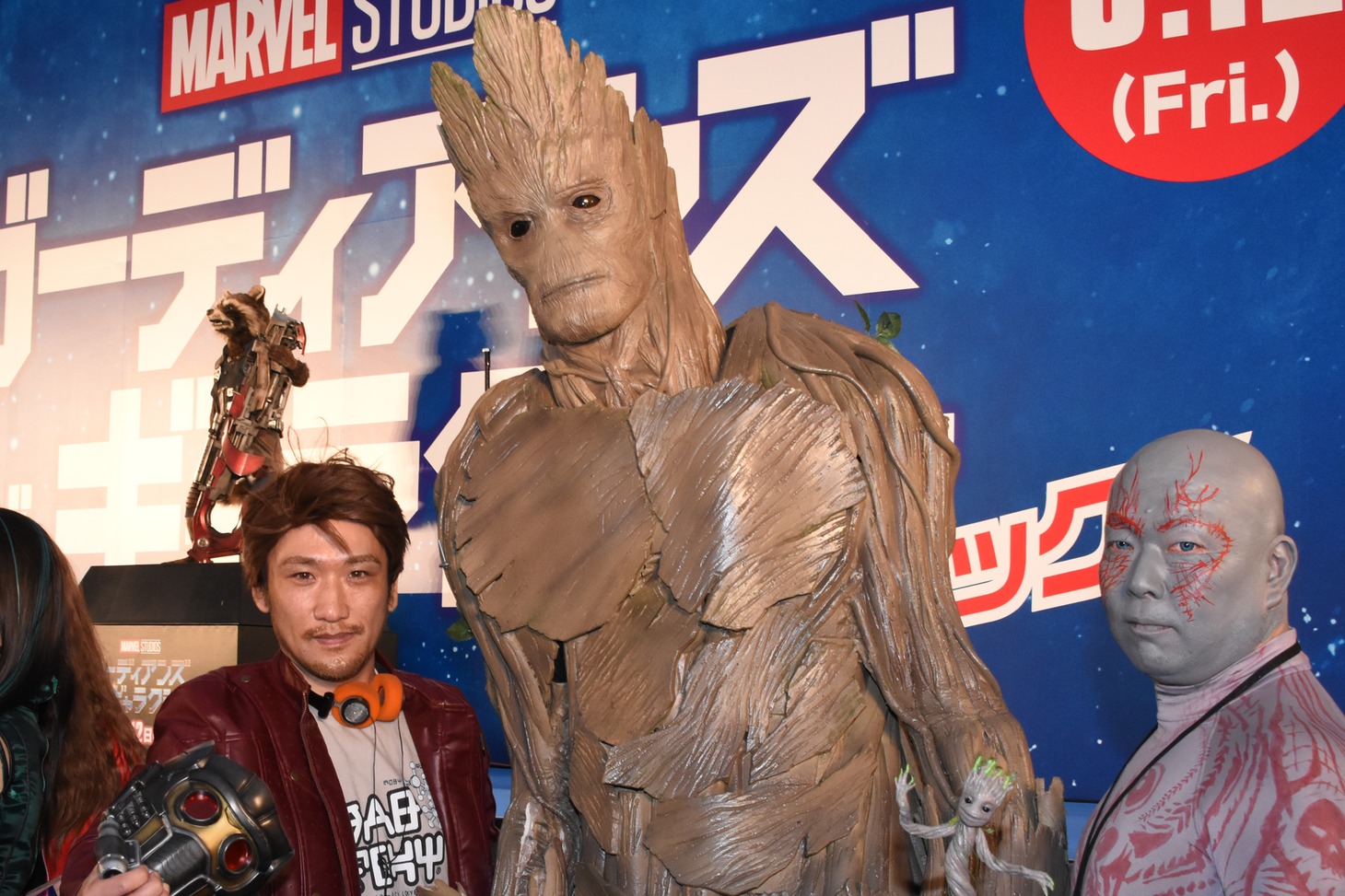 「ガーディアンズ・オブ・ギャラクシー：リミックス」イベントにてコスプレをする観客。