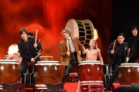 和太鼓演奏の様子。