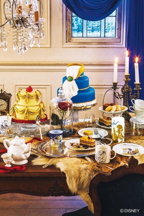 Afternoon Tea LIVINGが展開する「DISNEY COLLECTION Beauty and The Beast」イメージ。