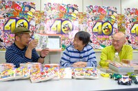 左からケンドーコバヤシ、沢田ユキオ、高橋名人。