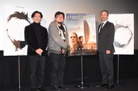 「メッセージ」トークイベントの様子。左から前田真宏、樋口真嗣、ドゥニ・ヴィルヌーヴ。