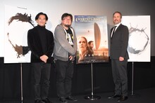 「メッセージ」トークイベントの様子。左から前田真宏、樋口真嗣、ドゥニ・ヴィルヌーヴ。